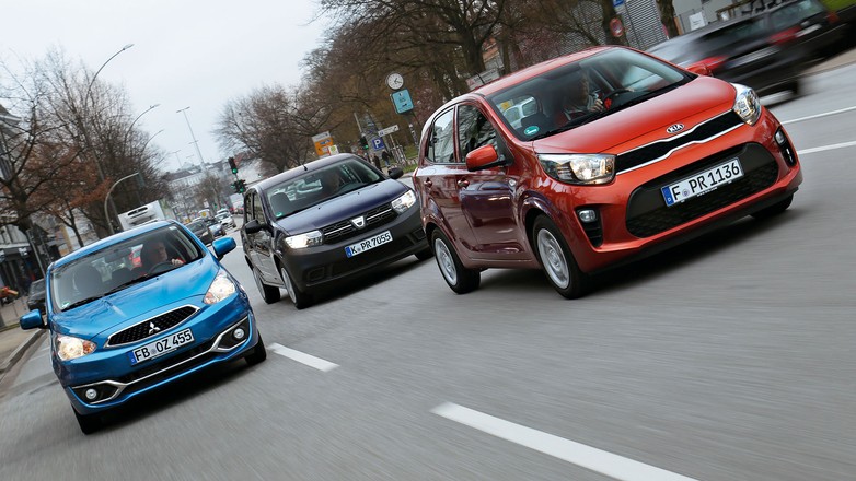 porownanie 3 małych samochodów