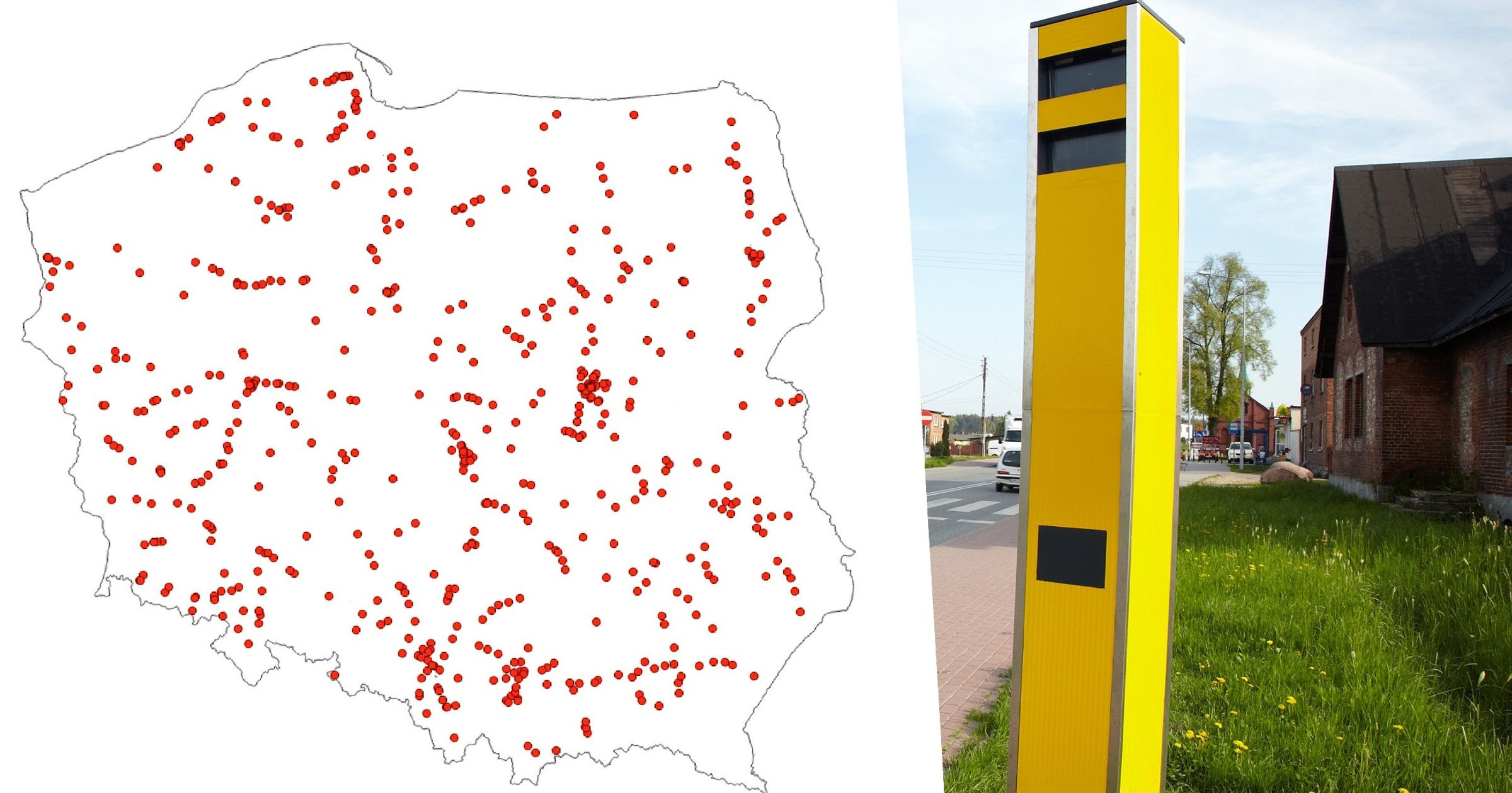 Mapa fotoradarów 2024. Dużo nowych urządzeń na liście
