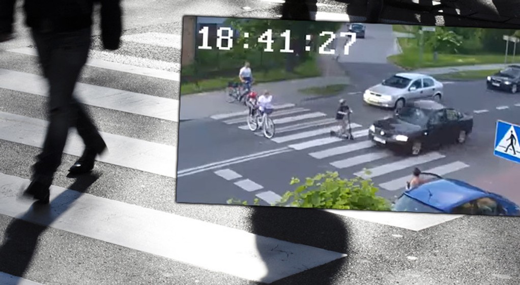 Groźne zdarzenie na przejściu dla pieszych