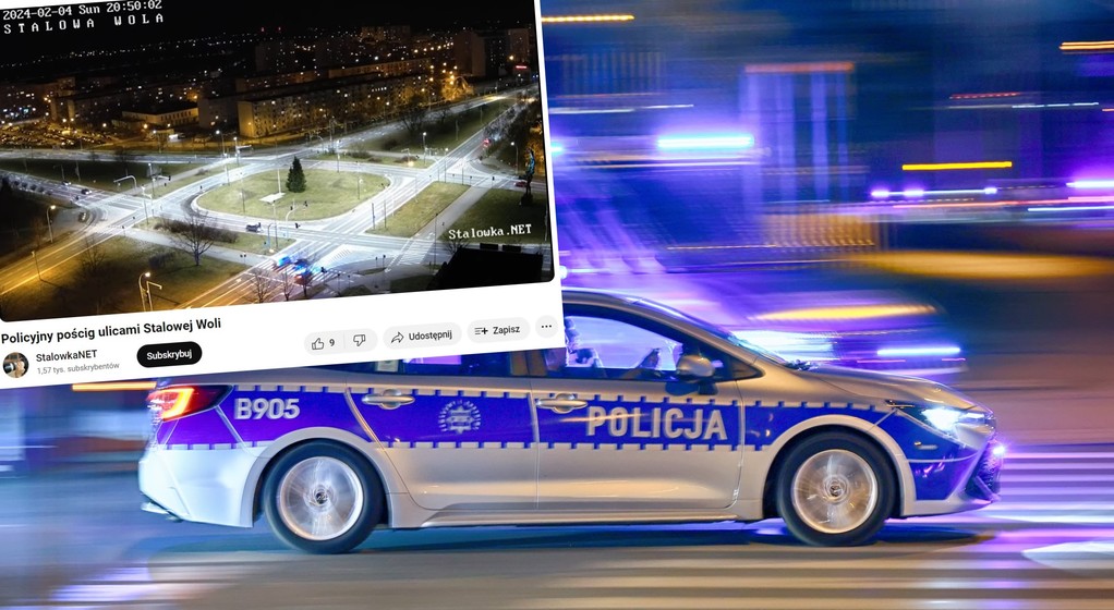 GTA: Stalowa Wola. Pościg ulicami miasta jak z gry