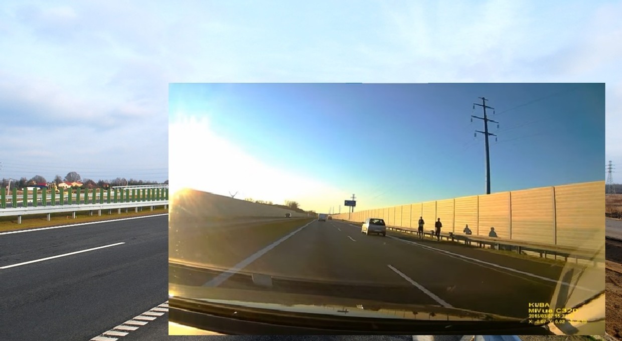 Poszli pobiegać po... autostradzie. Bardzo złe zachowanie biegaczy