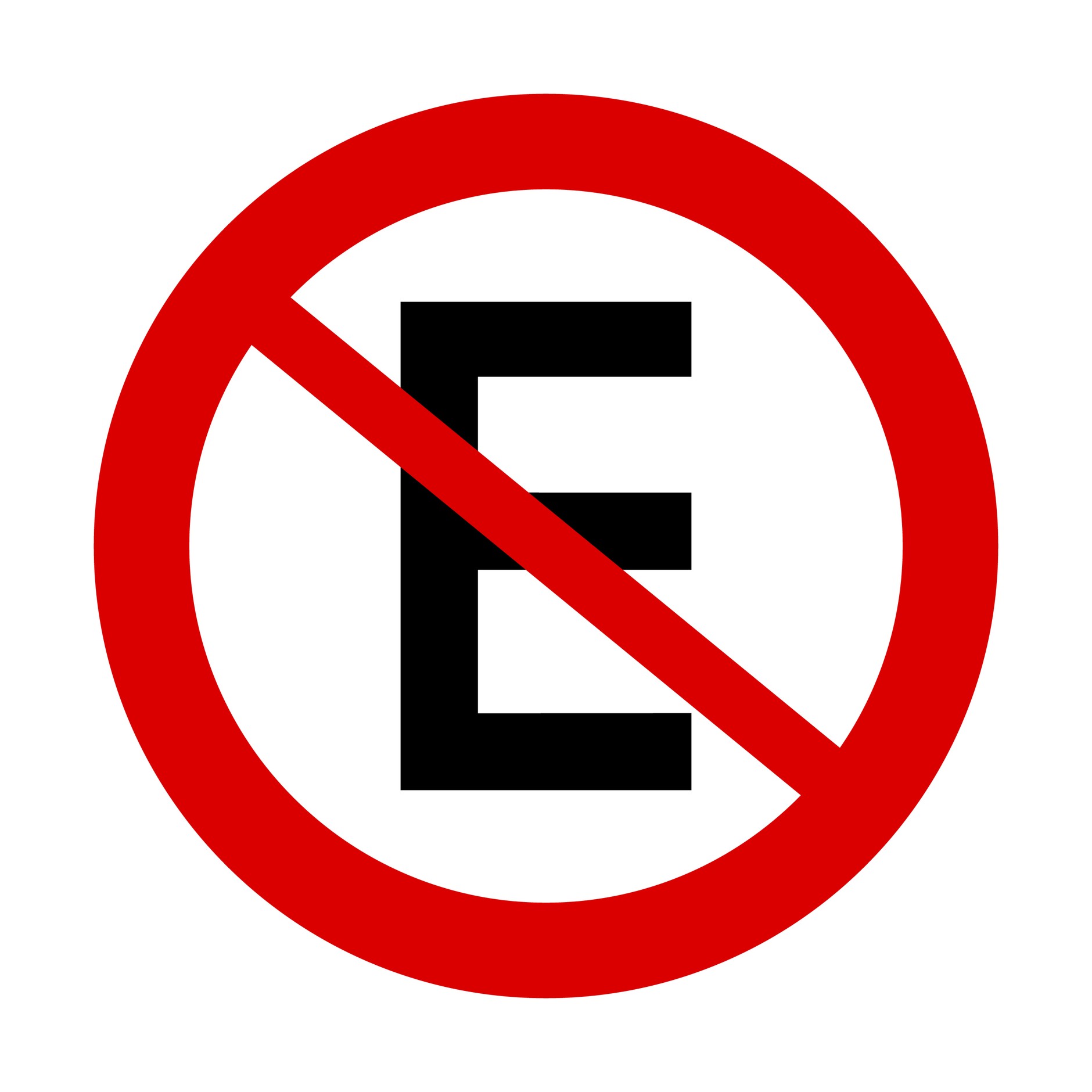 Znak zakazu parkowania w Ameryce Południowej