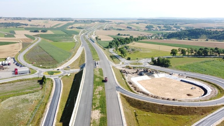 Nowa organizacja ruchu w Miechowie (fot. GDDKiA Kraków)