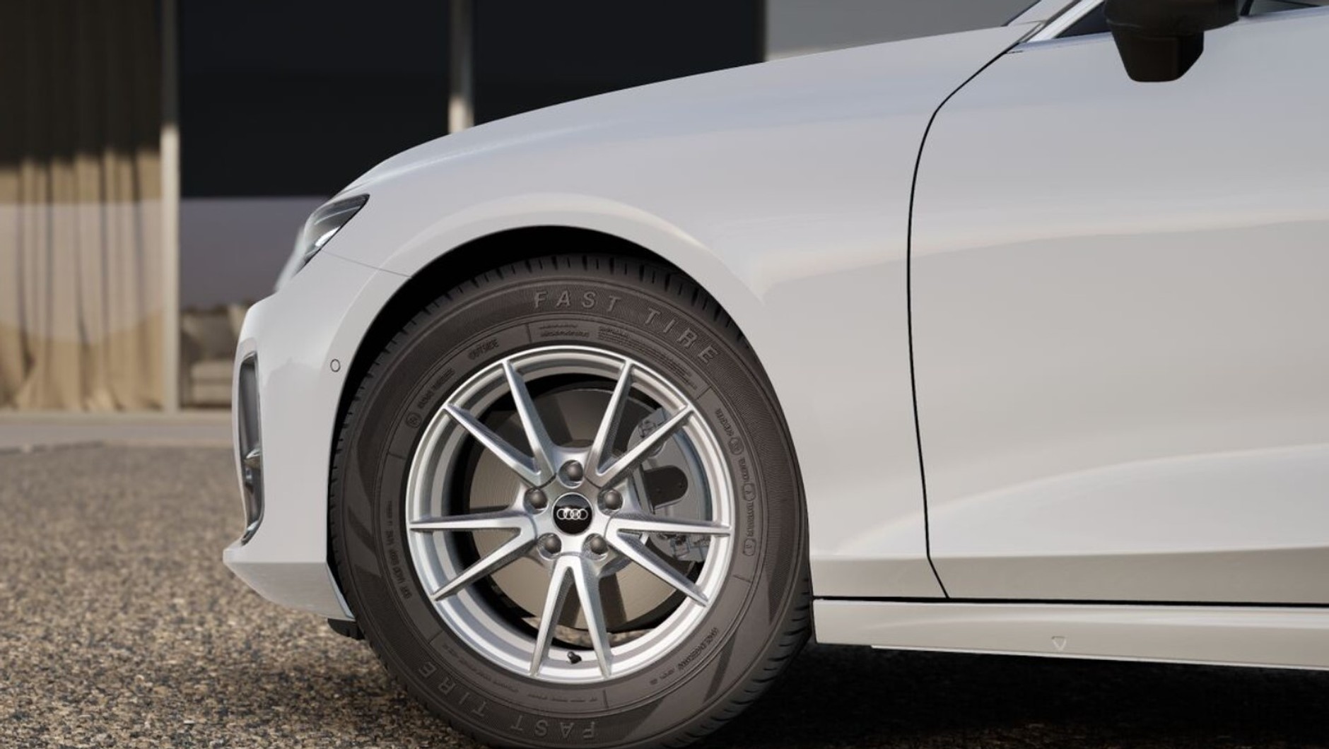 Bazowe 17-calowe alufelgi i balonowe opony w Audi A6 Avant