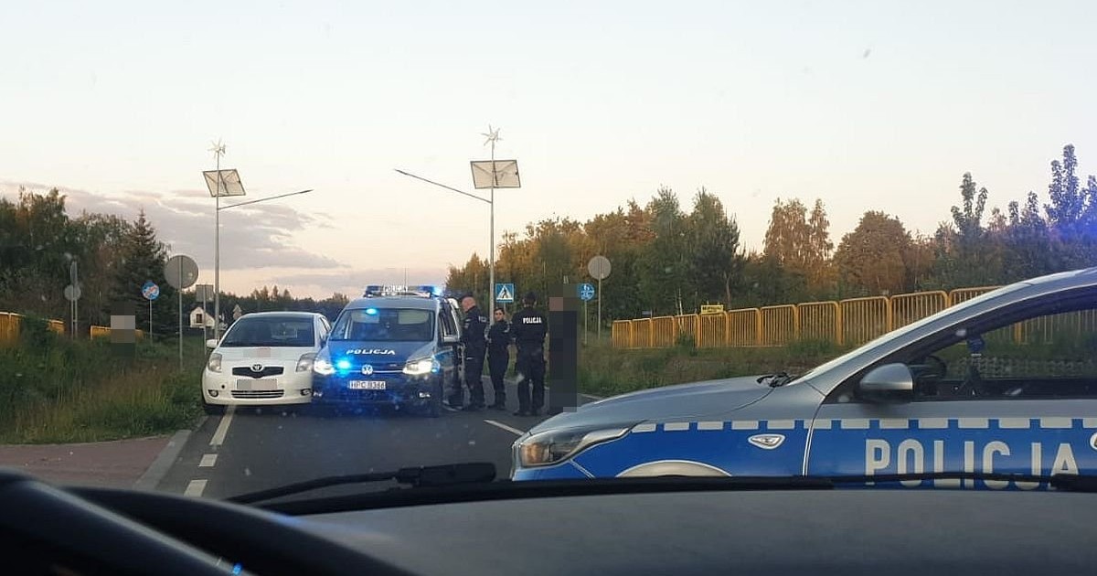 Złodzieja zatrzymała dopiero blokada drogi