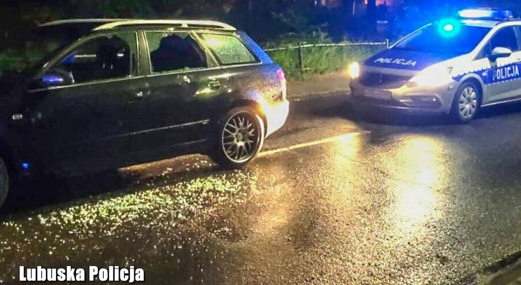 Finał policyjnego pościgu (Jasień; województwo lubuskie; maj 2024 r.)