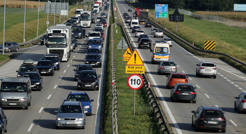 Autostrada A4 bez pasa awaryjnego