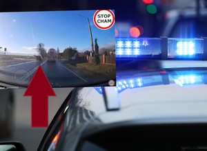 Zobaczył wyprzedzającego go kierowcę. Dalej było skrzyżowanie [WIDEO]