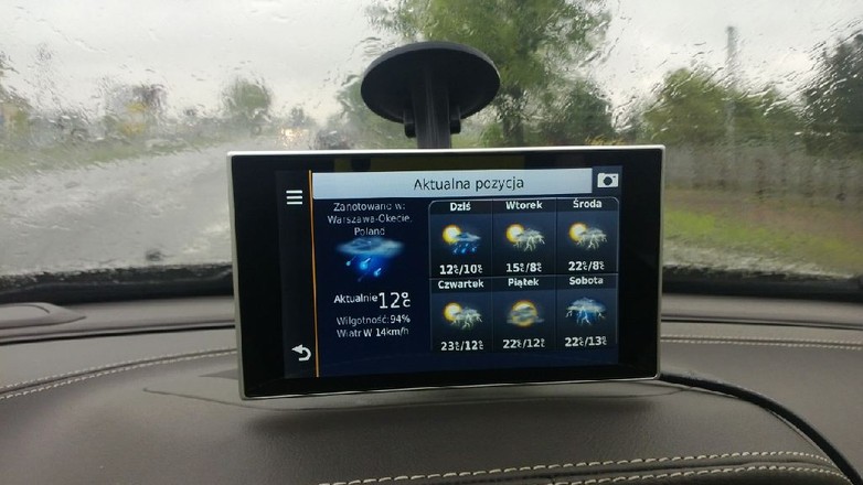 Prognoza pogody w nawigacji? W Garminie nuvi 3597LMT to możliwe.