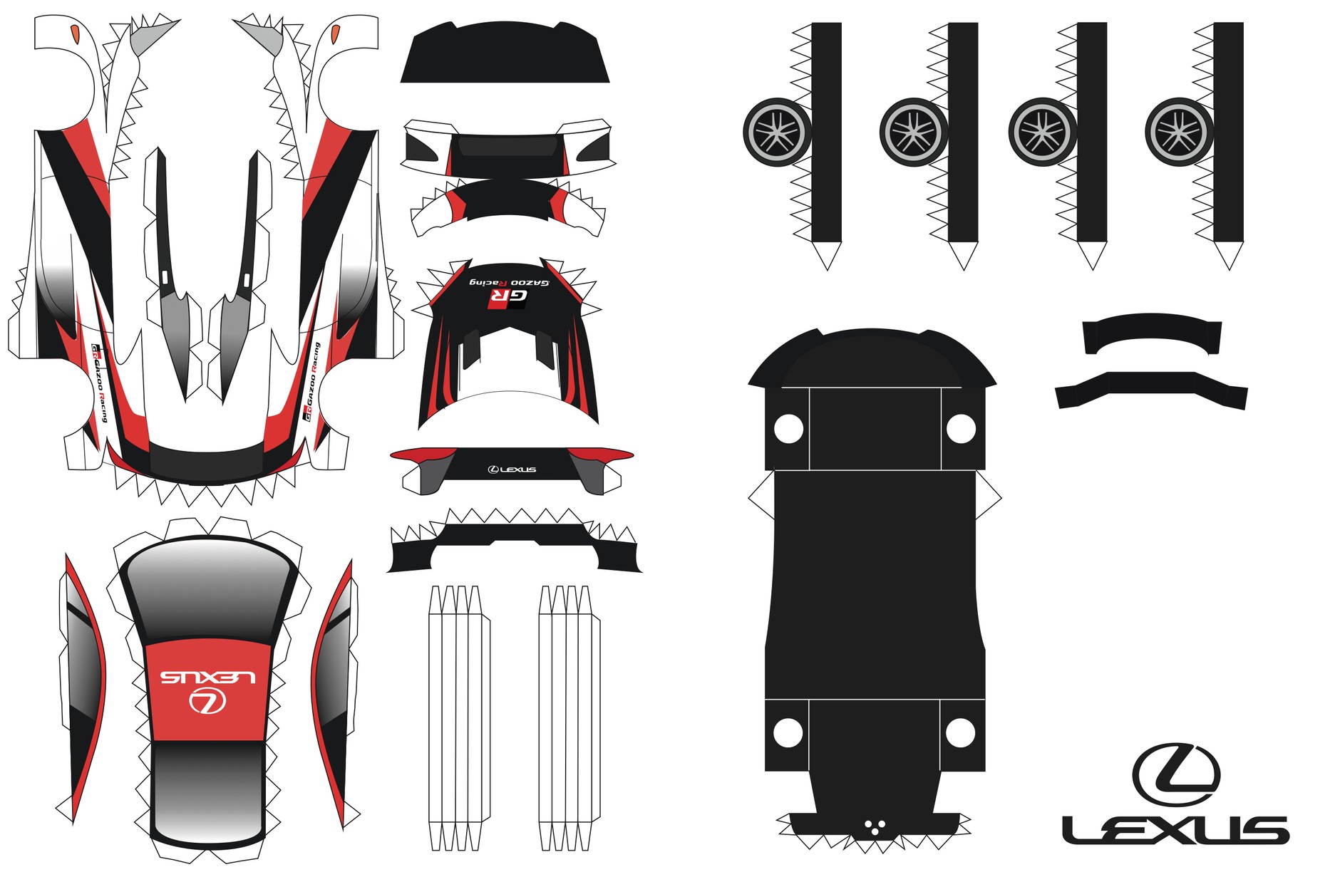 Lexus LFA – origami