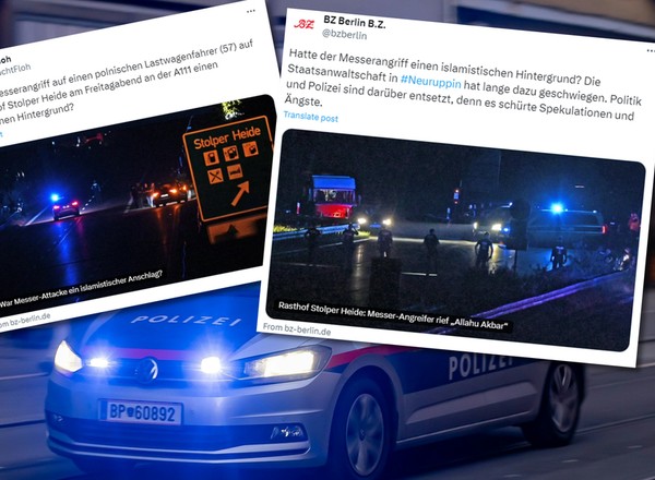 Nożownik zaatakował polskiego kierowcę w Niemczech