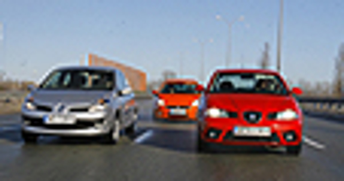 Fiat Grande Punto, Seat Ibiza, Renault Clio - Miejscy sprinterzy