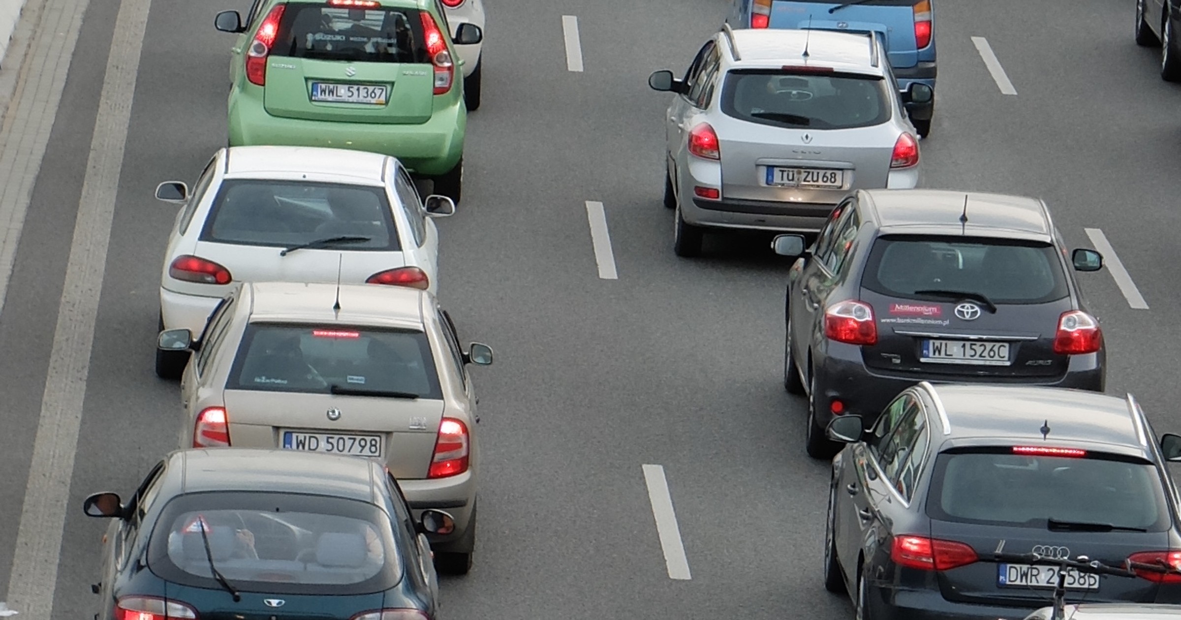 Korek na autostradzie
