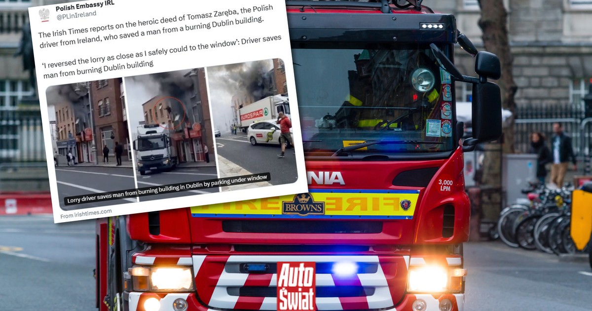 Heroiczny czyn Polaka. Irlandzkie media: "bohaterski kierowca ciężarówki"