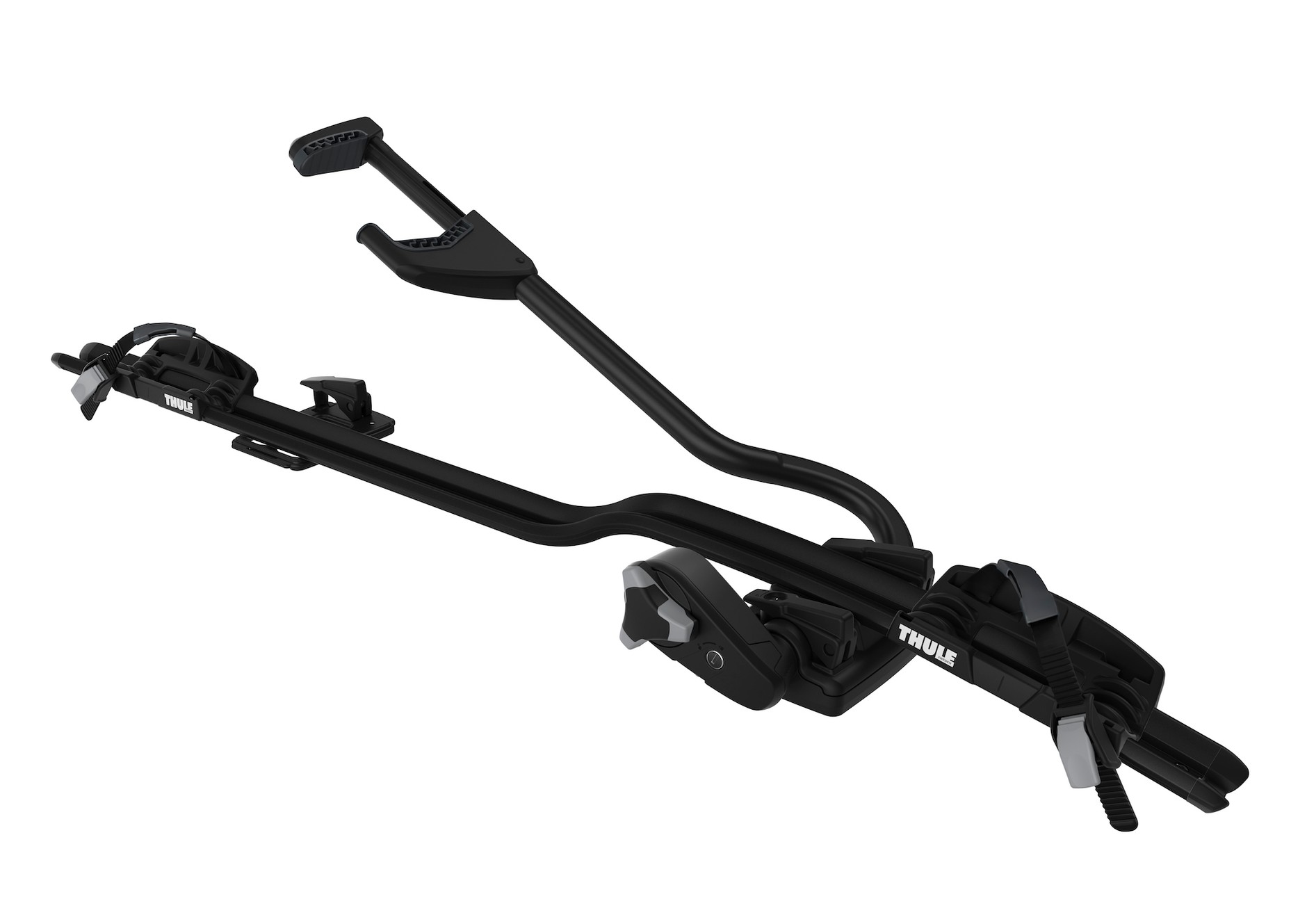 Bagażnik rowerowy trzymający rower za ramę Thule ProRide 598 kosztuje ok. 480 zł. Wciąż gdzieniegdzie dostępny starszy model ProRide 591 oferuje zbliżoną funkcjonalność za nieco niższą kwotę. Cecha szczególna: „patentowy” sposób zaciskania szczęk na wysokości dachu auta, szybki i wygodny