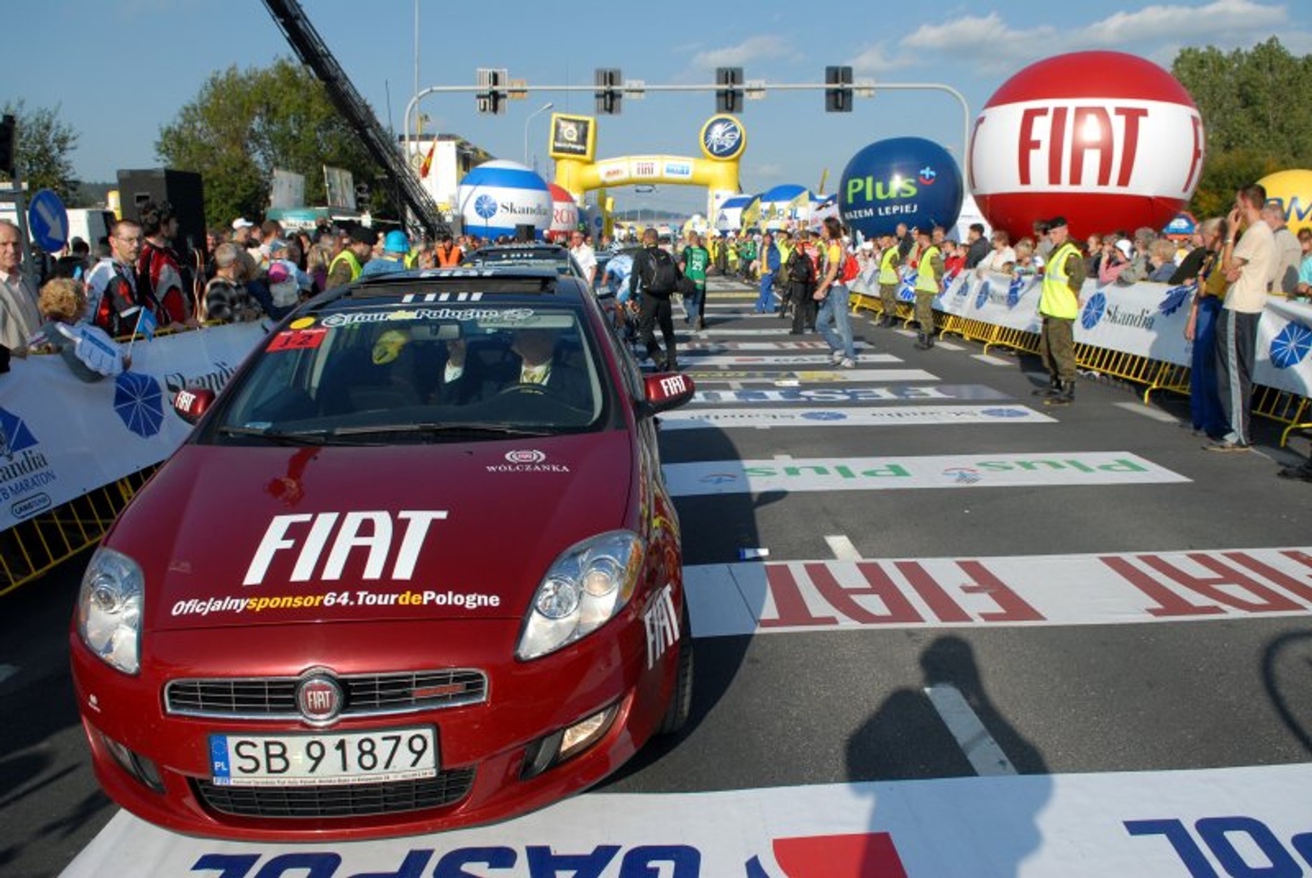 Fiat w peletonie 66. Tour de Pologne