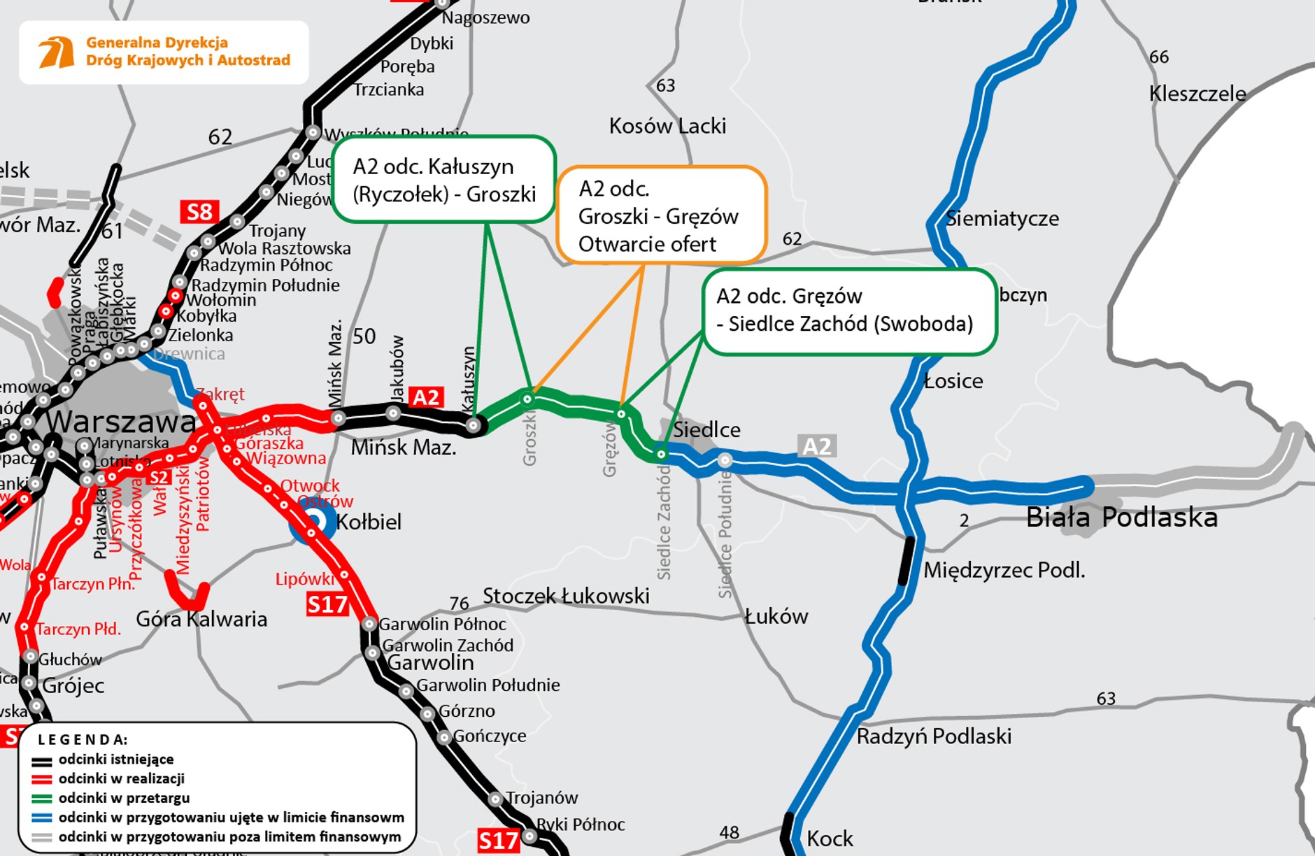 Autostrada A2 do Siedlec