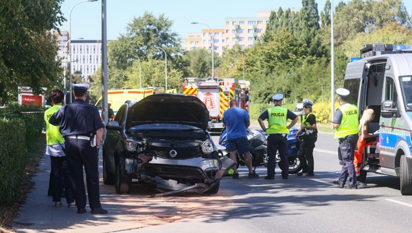 Miejsce tragicznego wypadku przy u. Woronicza w Warszawie
