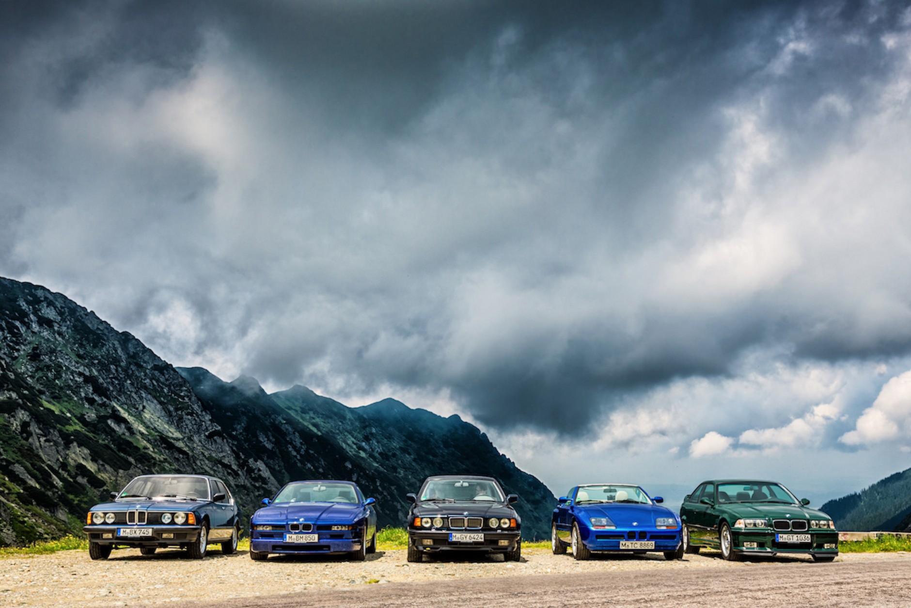 Klasyki BMW na Trasie Transfogaraskiej