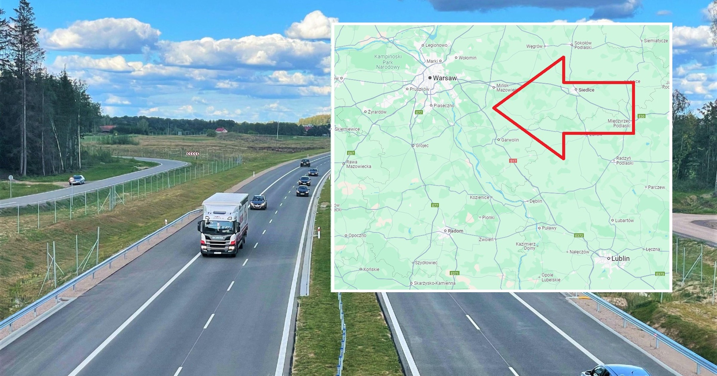 Mapa Obwodnica Kołbieli
