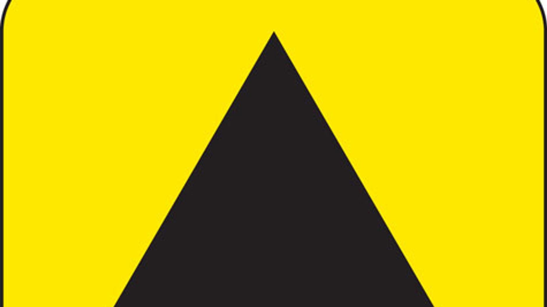 Brytyjski znak wyznaczający objazd