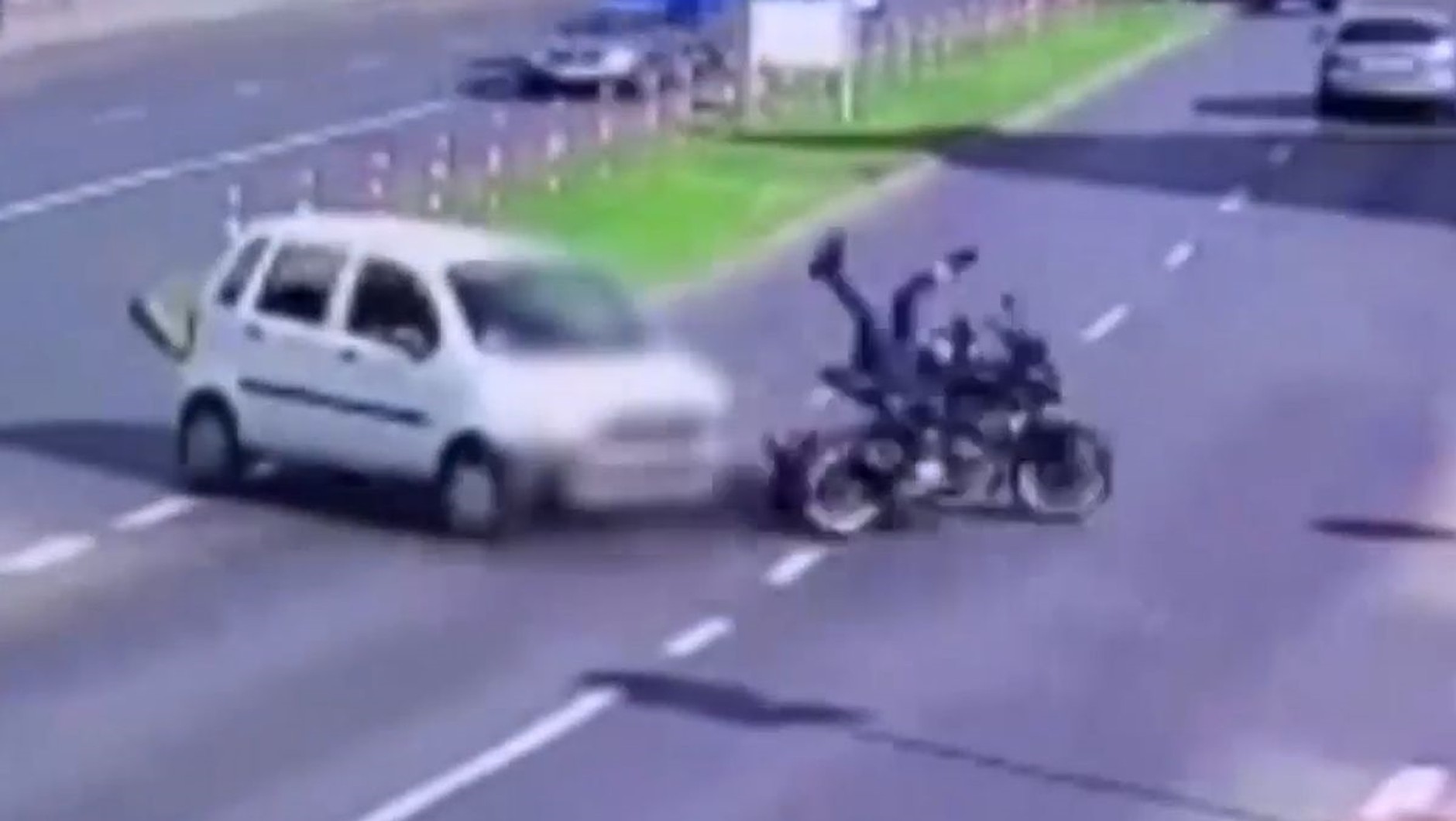 Wypadek z udziałem motocyklu w Zielonej Górze