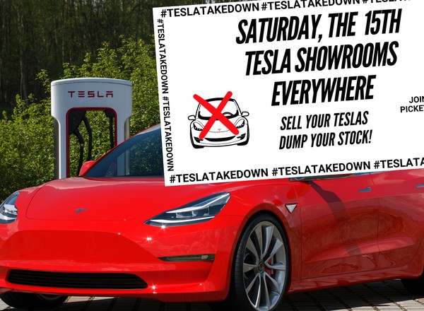 "Tesla takedown" – protesty pod salonami Tesli rozlewają się po USA