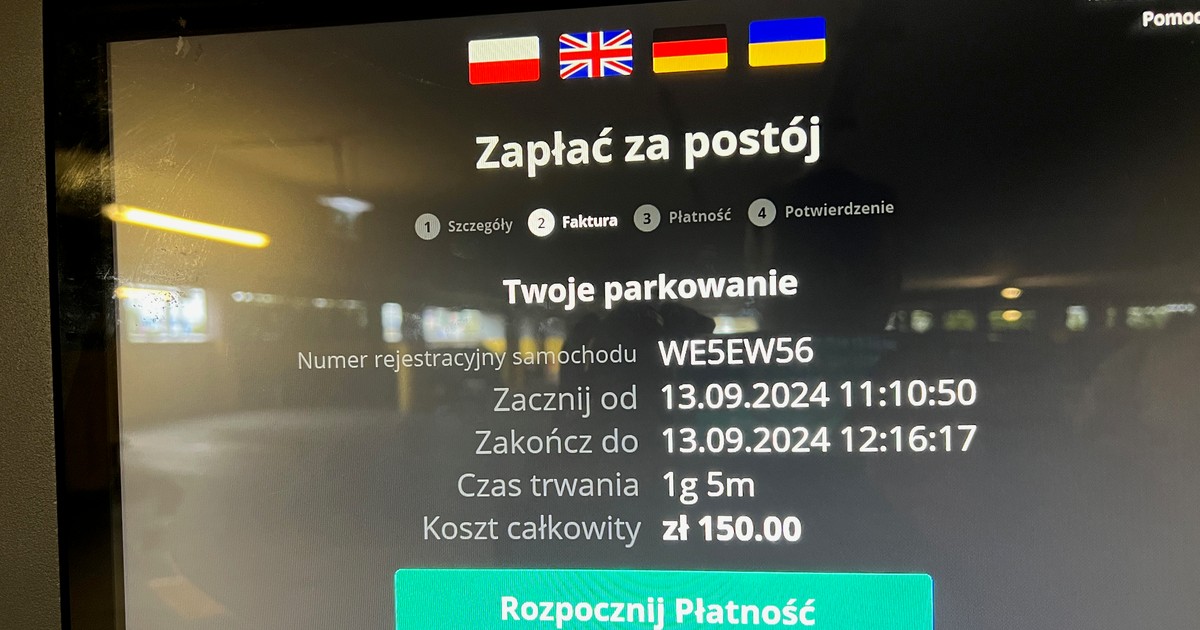 Opłata za postój na stołecznym parkingu P+R