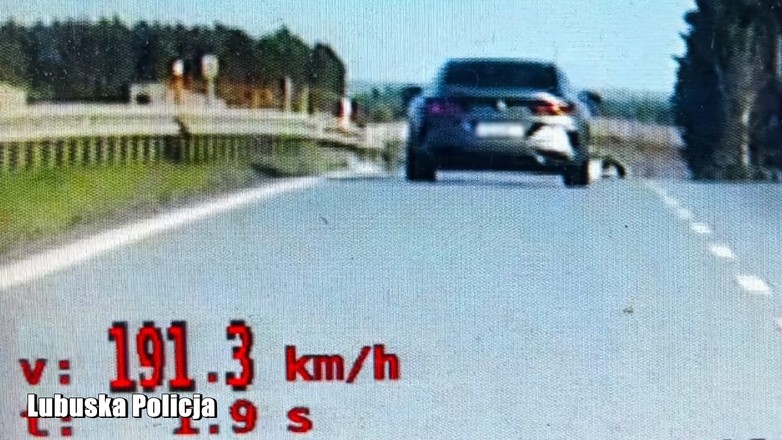 191 km na godz. na drodze ekspresowej