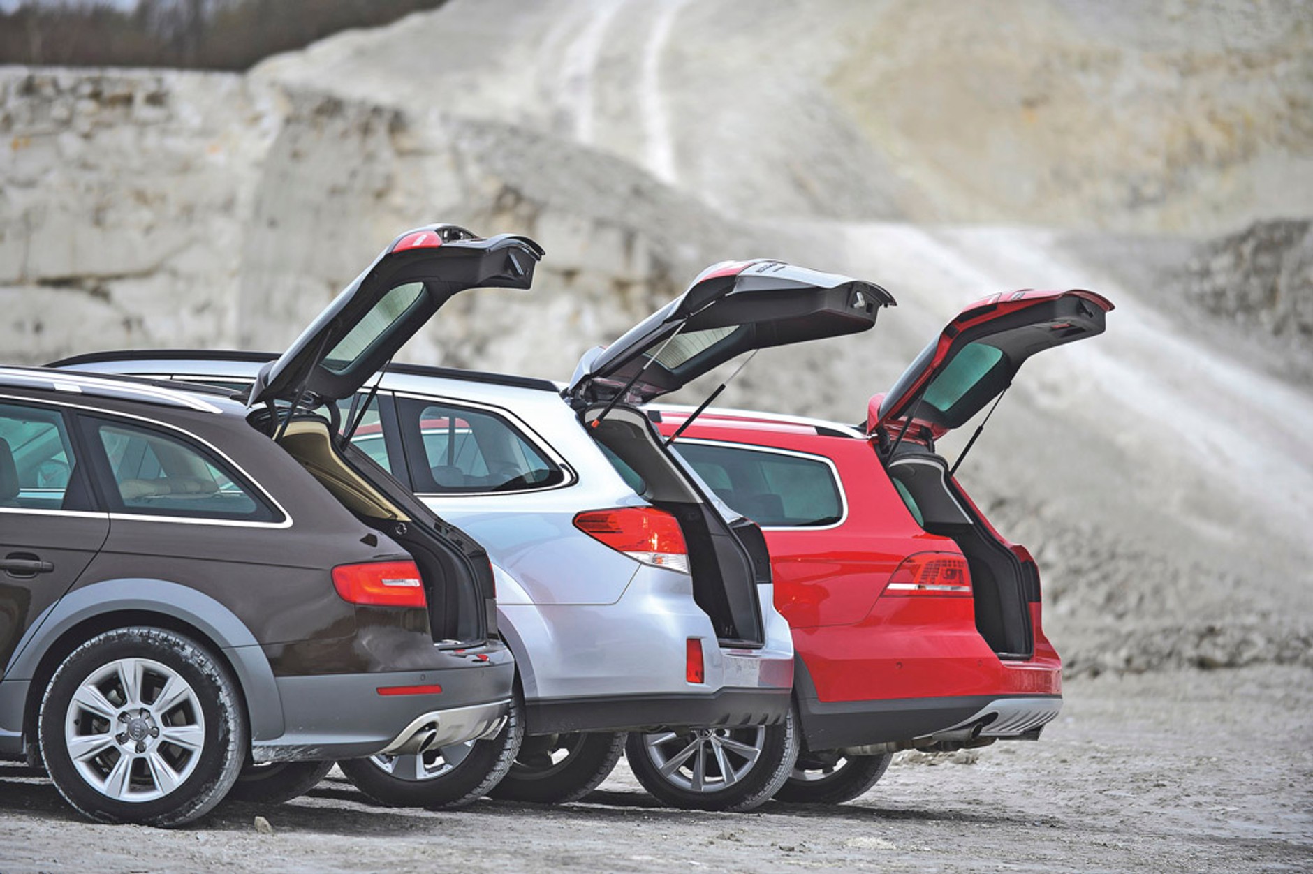 Audi A4 Allroad kontra Volkswagen Passat Alltrack i Subaru Outback: off-road małego formatu