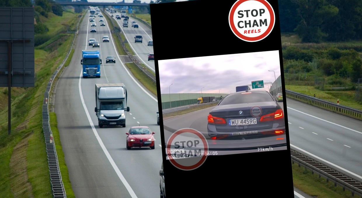 Kierowca BMW nie popisał się. Chciał wymierzyć karę, a prawie doprowadził do katastrofy