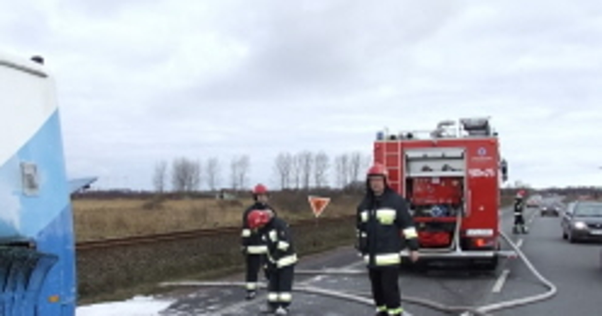 Pożar szkolnego autobusu: są ranne dzieci