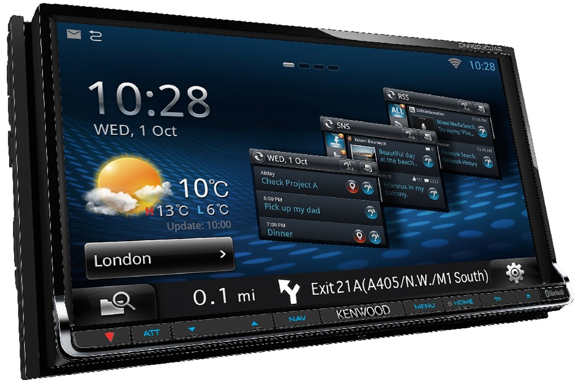 Jednym z pomysłów w interfejsie jest wygodne przeglądanie kart menu.