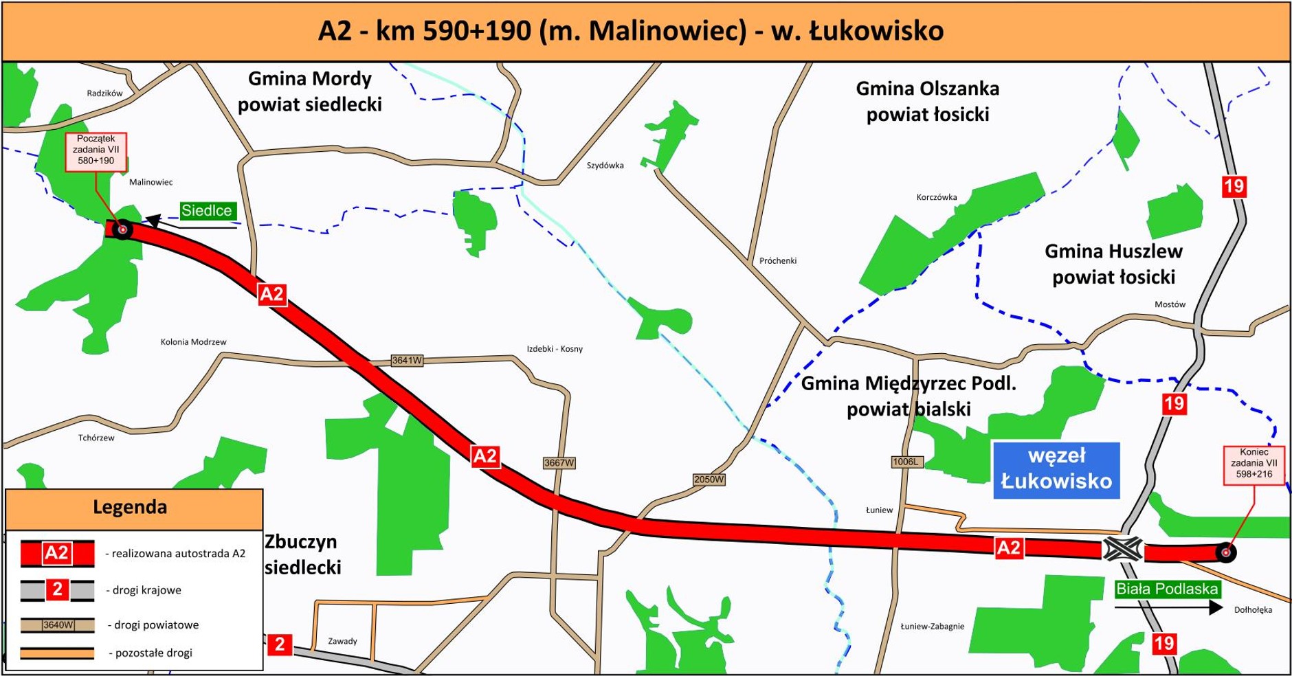A2 zadanie VII Siedlce - Biała Podlaska