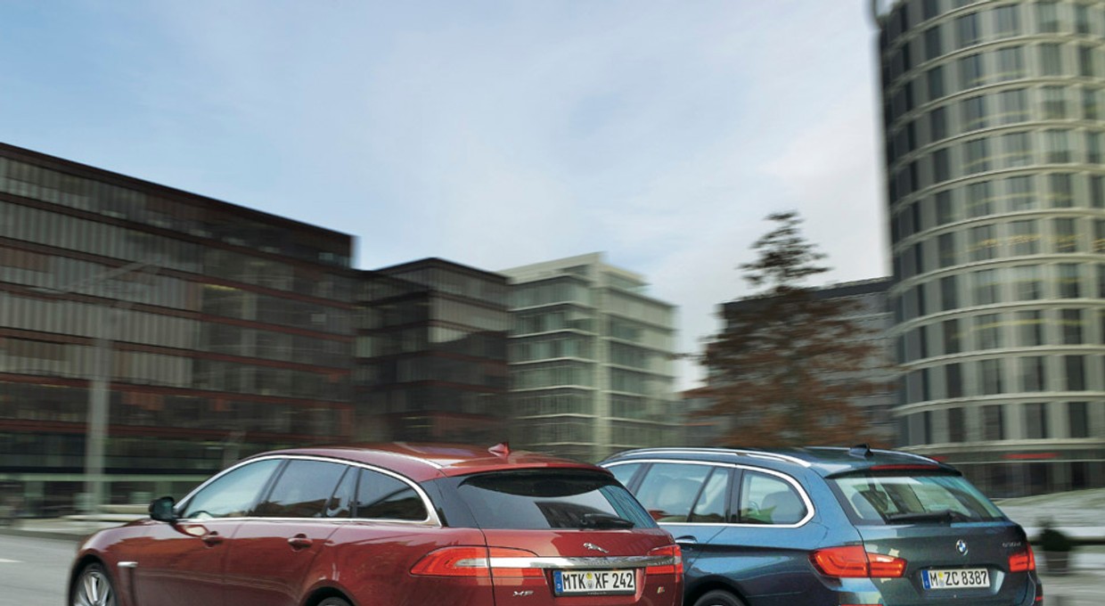 BMW 530d Touring kontra Jaguar XF Sportbrake: luksusowe kombi dla rodziny