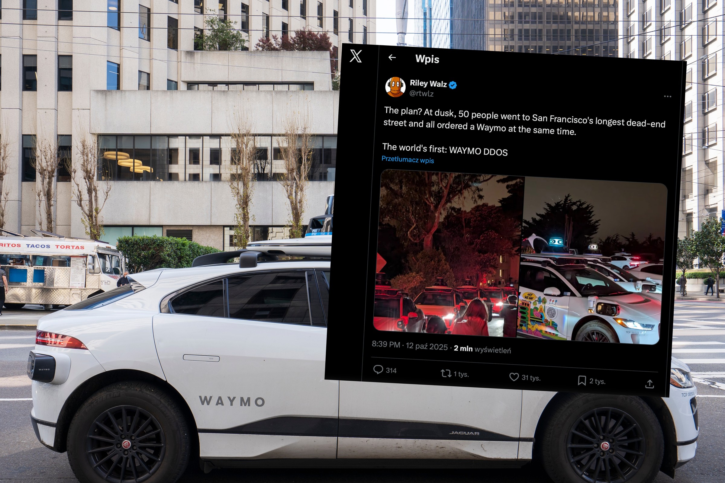 Megakorek na ślepej uliczce. 50 autonomicznych taksówek w jednym miejscu