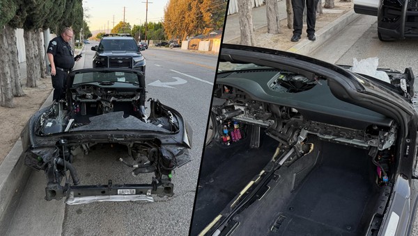 Porsche 911 skradzione w Los Angeles. Na ulicy została sama skorupa