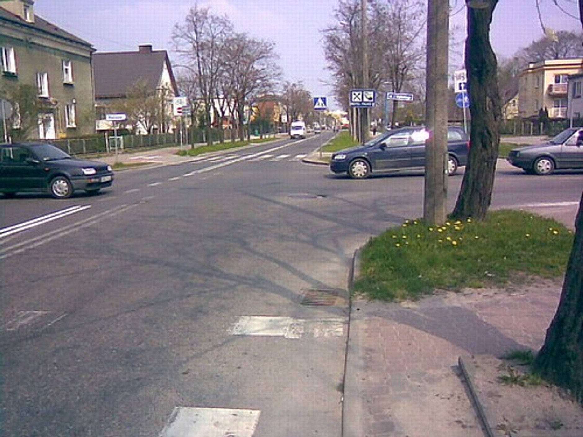 Zwężenie ulicy bez oznakowania