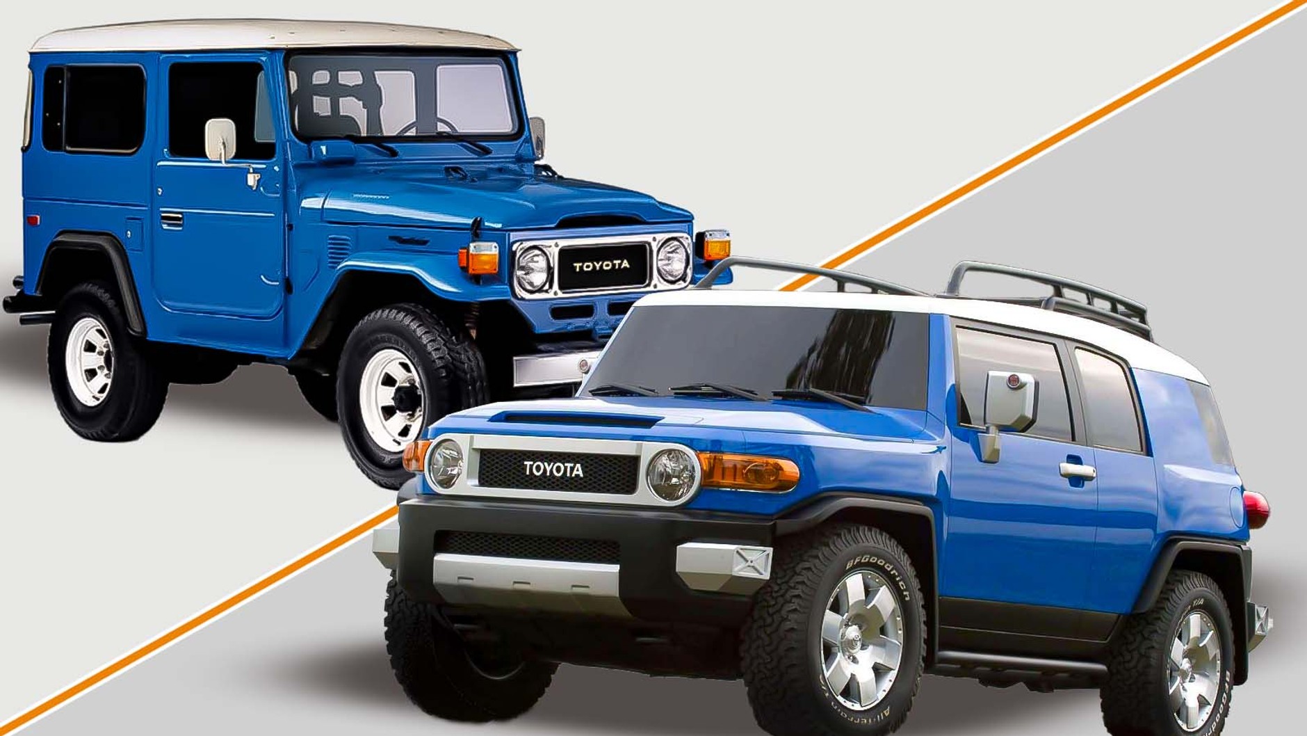 Toyota Land Cruiser J40 (1960-84) i Toyota FJ Cruiser (od 2006 r.)