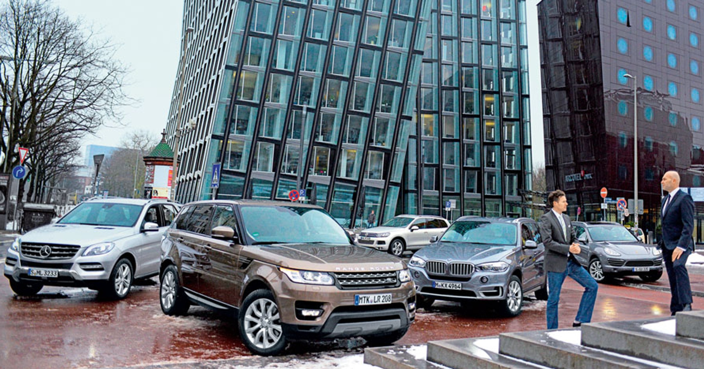 Mercedes ML kontra Range Rover Sport, Volkswagen Touareg i Porsche Cayenne - terenówki dla wymagających