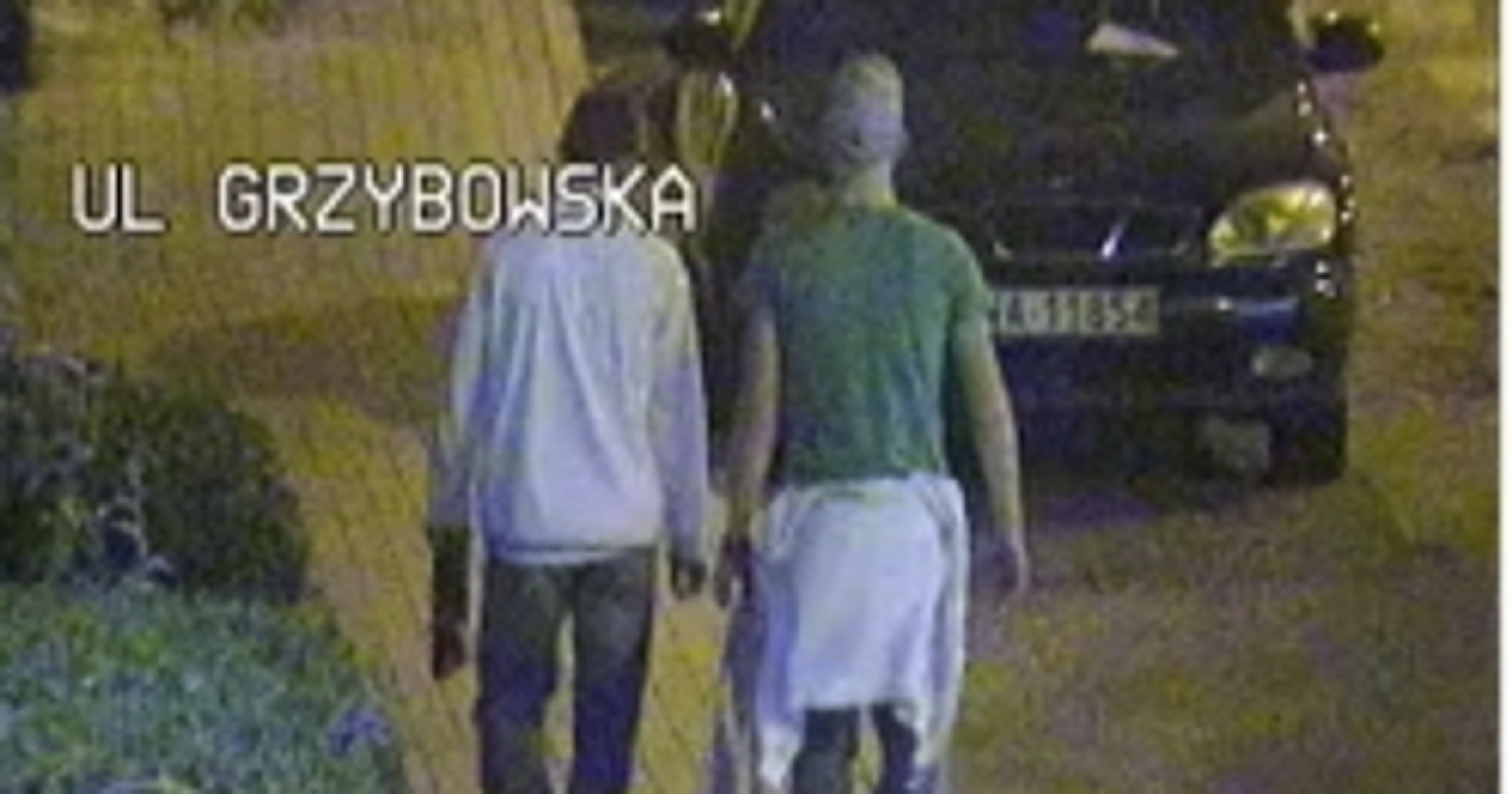 Policja: spacer ze znakami drogowymi