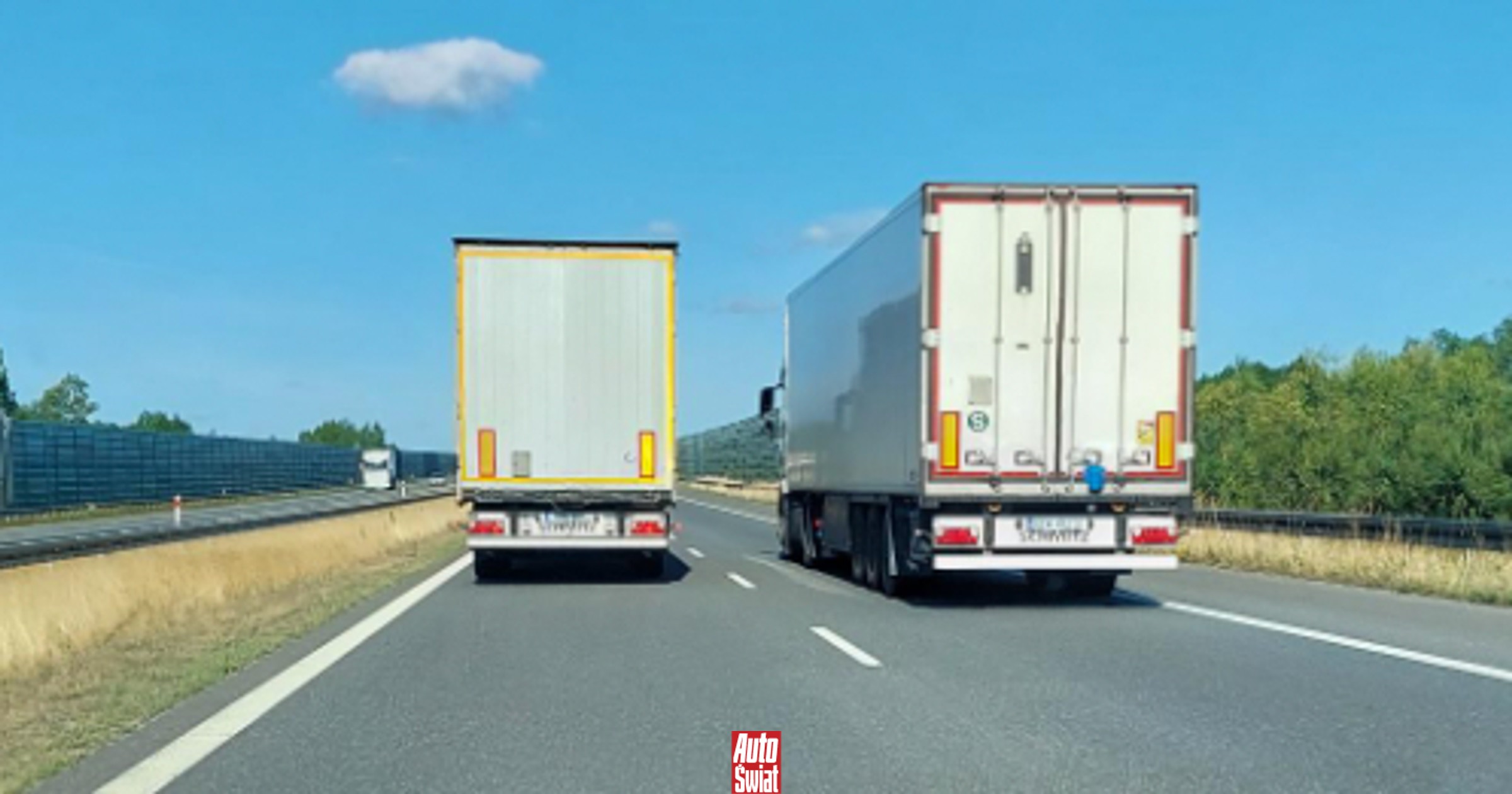 Policjanci mówią wprost, jak działa zakaz wyprzedzania przez ciężarówki na autostradzie