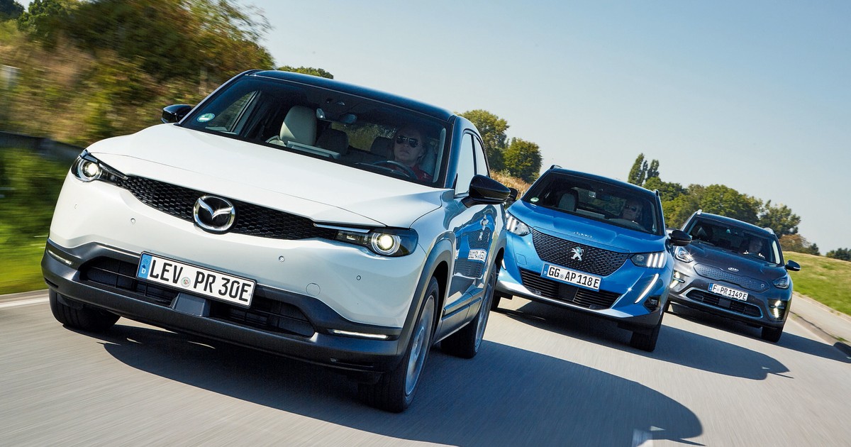 Porównanie samochodów elektrycznych: Kia e-Niro, Mazda MX-30 i Peugeot e-2008