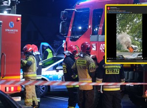 Pożar w Świeradowie-Zdroju. Spłonął miejski autobus - jeden z czterech