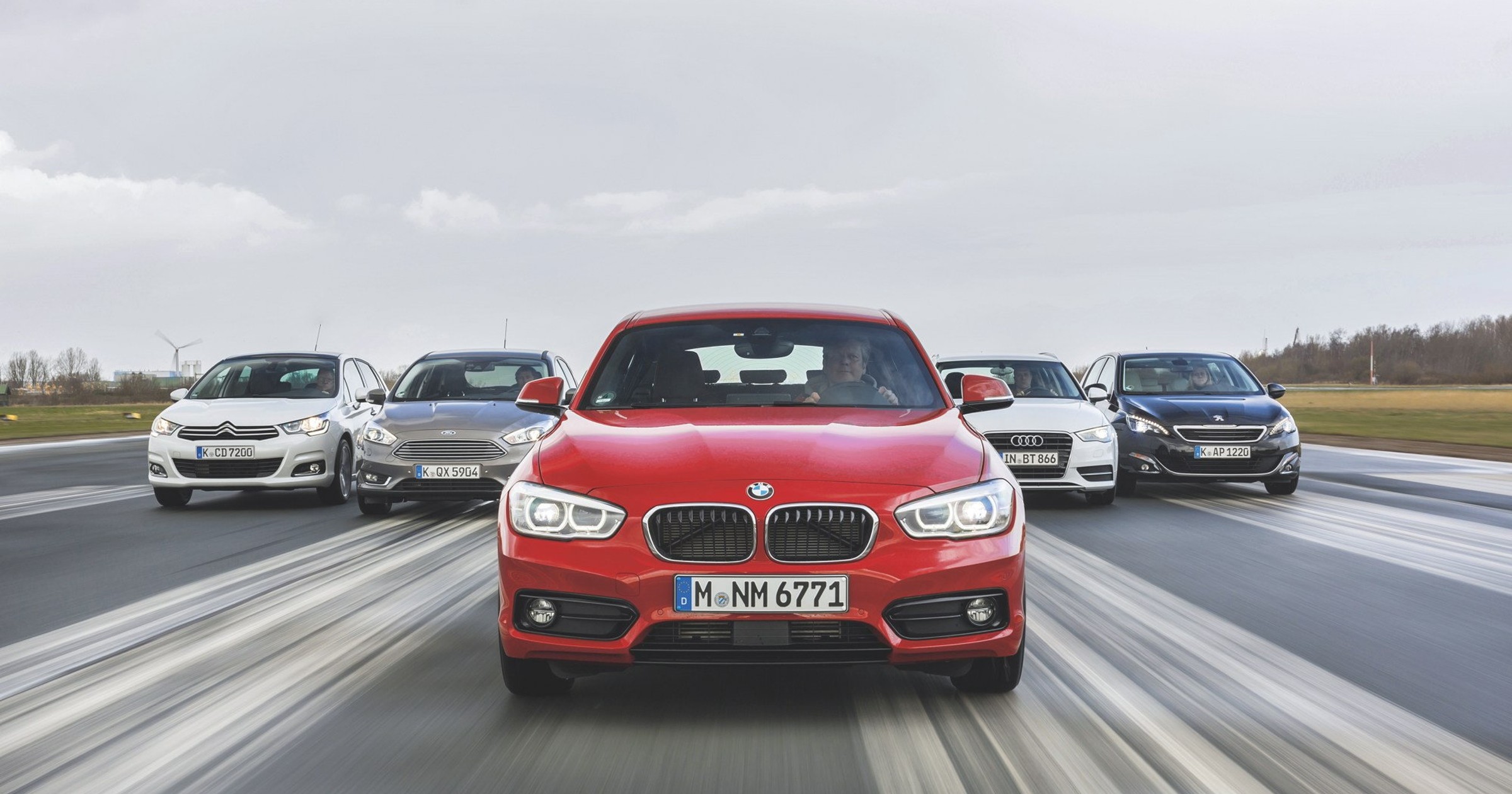 Porównanie: Audi A3, BMW 116d, Citroen C4, Ford Focus, Peugeot 308