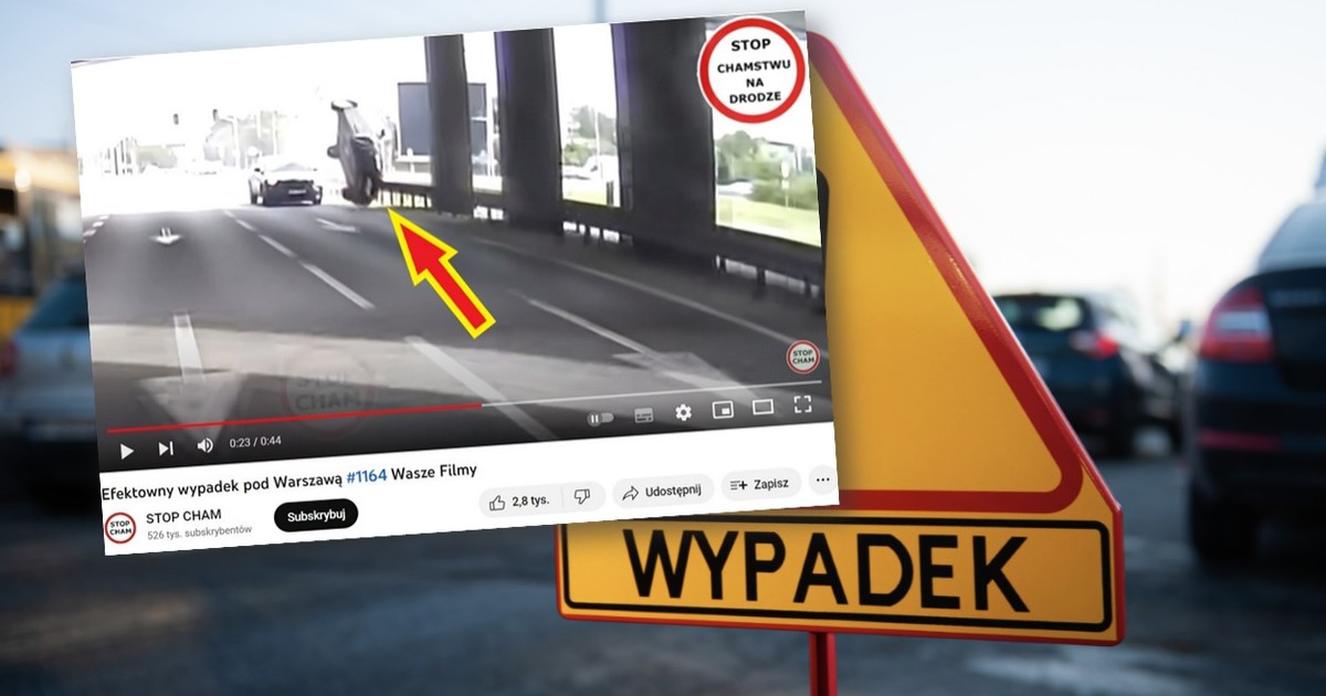 Pod Warszawą doszło do wypadku, którego nie powstydziłoby się Hollywood