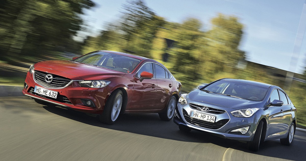 Nowa Mazda 6 kontra Hyundai i40: porównanie rodzinnych sedanów