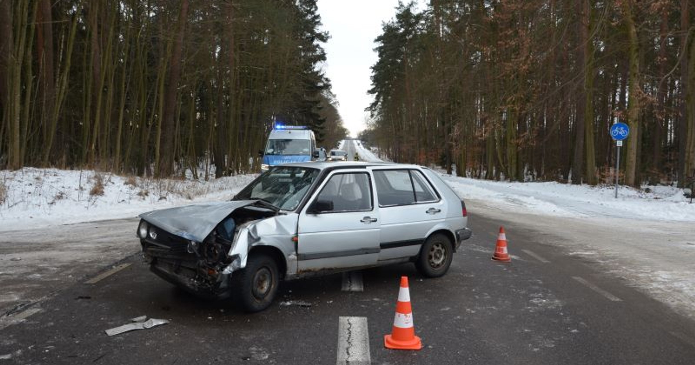 Kierowca Volkswagena spowodował wypadek. Przekroczył skalę alkomatu