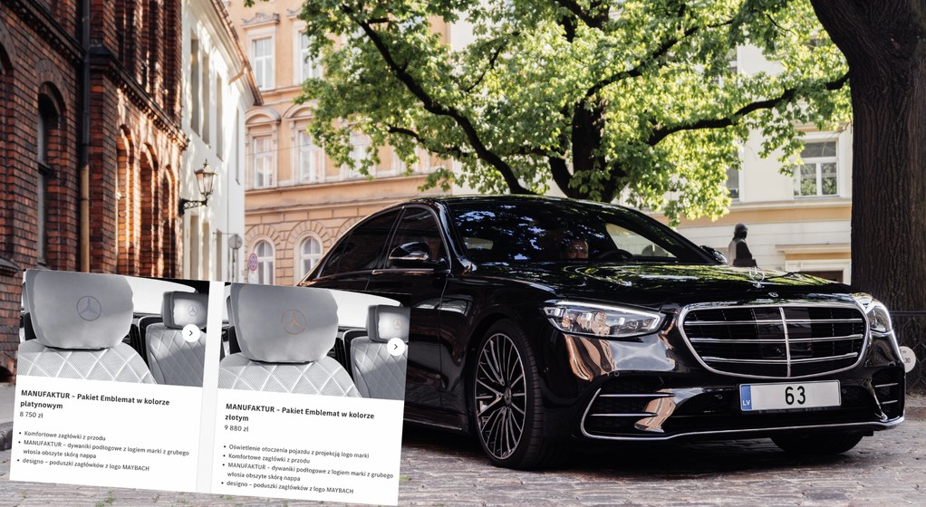 Poduszki to symbol luksus w nowej klasie S