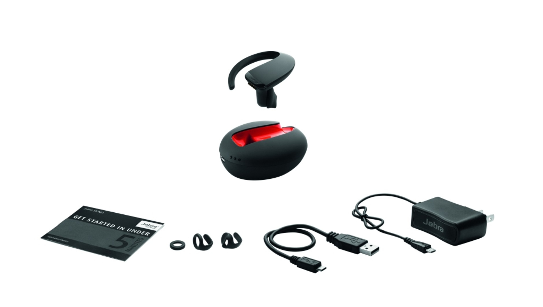 Komplet akcesoriów w zestawie z Jabra Stone 3.